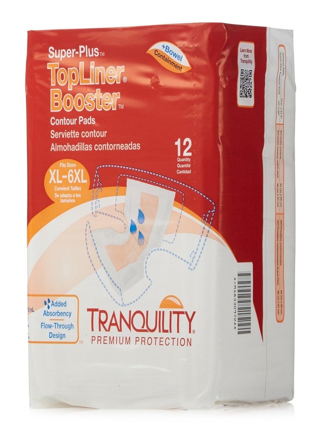 Tranquility TopLiner Disposable Absorbent Booster Contour Pads for Bowel Incontinence - Super-Plus (32" x 14") - 12 ct - Image 4